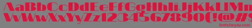 20db Font – Red Fonts on Gray Background
