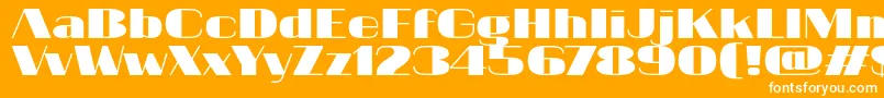 Шрифт 20db – белые шрифты на оранжевом фоне