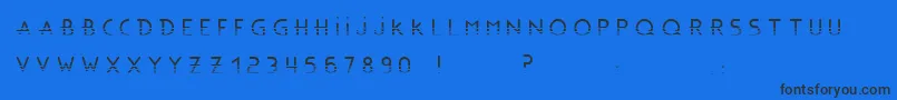 BonusBlingBlingBc Font – Black Fonts on Blue Background