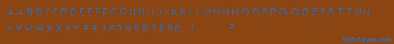 BonusBlingBlingBc Font – Blue Fonts on Brown Background