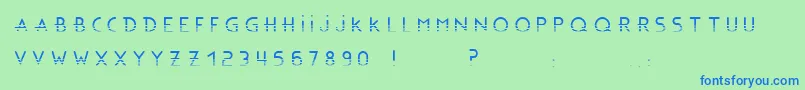 BonusBlingBlingBc Font – Blue Fonts on Green Background