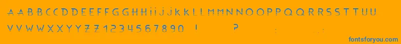BonusBlingBlingBc-fontti – siniset fontit oranssilla taustalla