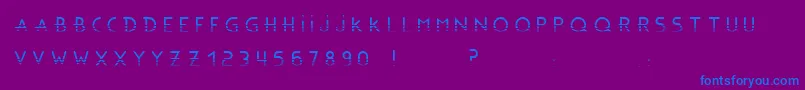 BonusBlingBlingBc Font – Blue Fonts on Purple Background