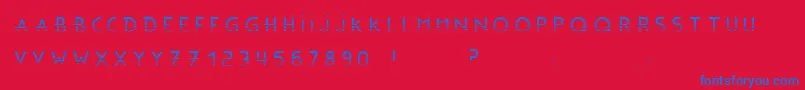 BonusBlingBlingBc Font – Blue Fonts on Red Background