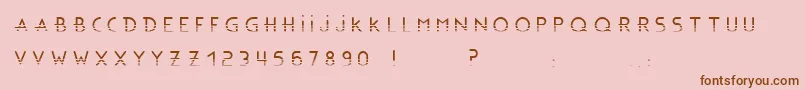 BonusBlingBlingBc Font – Brown Fonts on Pink Background