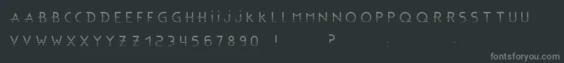 BonusBlingBlingBc Font – Gray Fonts on Black Background