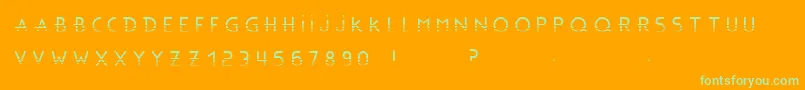 BonusBlingBlingBc Font – Green Fonts on Orange Background