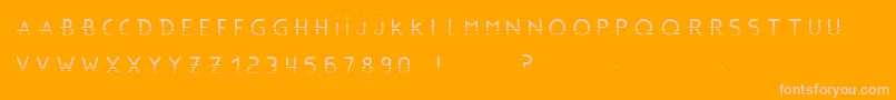 Шрифт BonusBlingBlingBc – розовые шрифты на оранжевом фоне