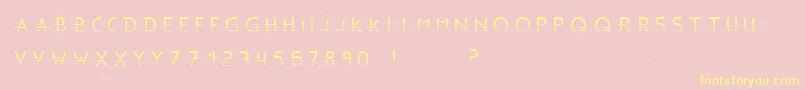 BonusBlingBlingBc Font – Yellow Fonts on Pink Background