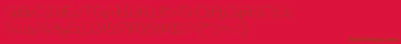 Girlnextdoor Font – Brown Fonts on Red Background
