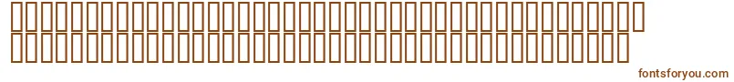 Relief-fontti – ruskeat fontit valkoisella taustalla
