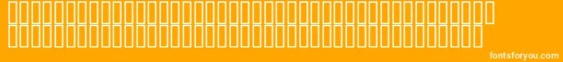 フォントRelief – オレンジの背景に白い文字