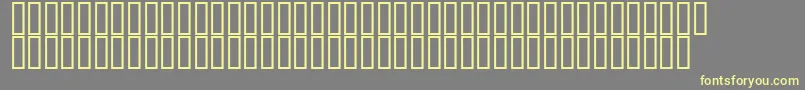 フォントRelief – 黄色のフォント、灰色の背景