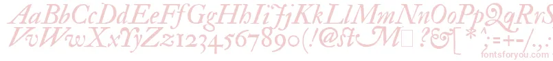 Fonte ImFellDoublePicaItalic – fontes cor-de-rosa