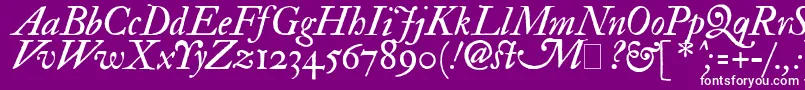 ImFellDoublePicaItalic Font – White Fonts on Purple Background