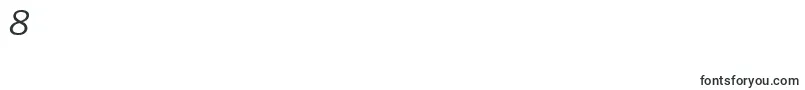 CongressItalic Font – Fonts for Digit 8