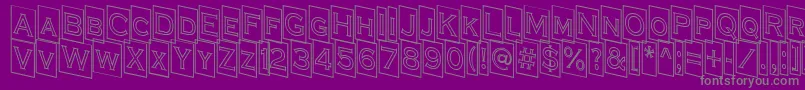 ACoppergothcmdnotl Font – Gray Fonts on Purple Background