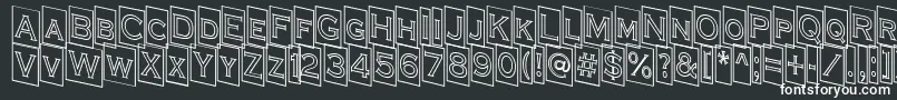 ACoppergothcmdnotl Font – White Fonts on Black Background