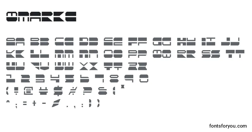 Qmarkcフォント–アルファベット、数字、特殊文字