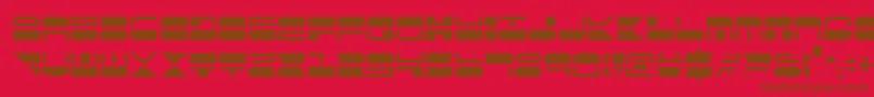 Qmarkc Font – Brown Fonts on Red Background