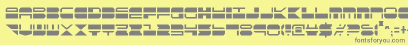 Qmarkc Font – Gray Fonts on Yellow Background
