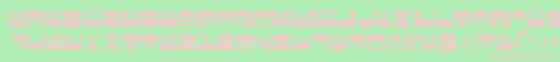 Qmarkc Font – Pink Fonts on Green Background