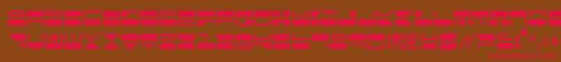 Qmarkc Font – Red Fonts on Brown Background