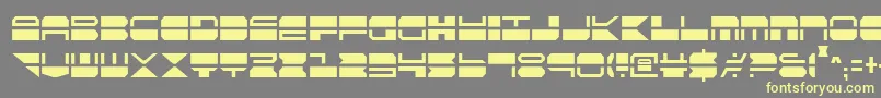 Qmarkc Font – Yellow Fonts on Gray Background