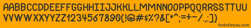 JackdawsLoveSt Font – Black Fonts on Orange Background