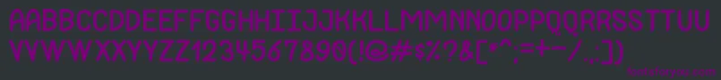 Шрифт JackdawsLoveSt – фиолетовые шрифты на чёрном фоне