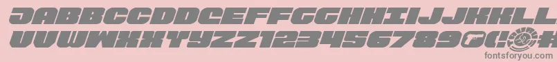 Tauroexpandital11 Font – Gray Fonts on Pink Background