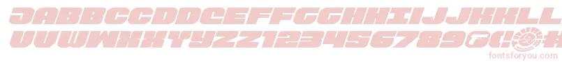 Fonte Tauroexpandital11 – fontes rosa em um fundo branco