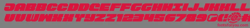 Tauroexpandital11 Font – Red Fonts on Gray Background
