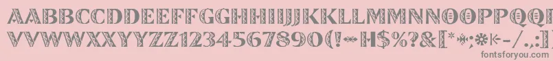 ZinjaroLetPlain Font – Gray Fonts on Pink Background