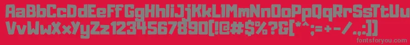 Adumu Font – Gray Fonts on Red Background