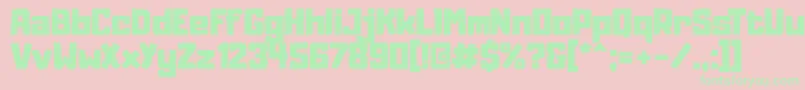 Adumu Font – Green Fonts on Pink Background