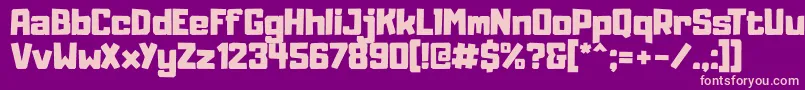 Adumu Font – Pink Fonts on Purple Background