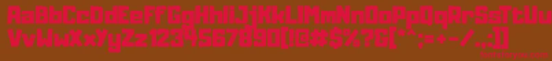 Adumu Font – Red Fonts on Brown Background