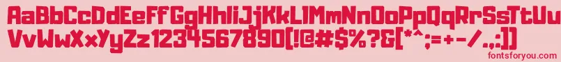 Adumu Font – Red Fonts on Pink Background