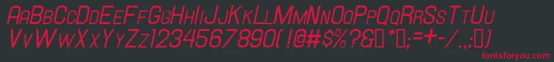 Hallandalesm.Capsit. Font – Red Fonts on Black Background