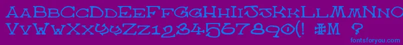 AtlasOfTheMagi Font – Blue Fonts on Purple Background