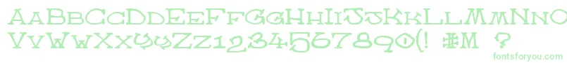 AtlasOfTheMagi Font – Green Fonts on White Background