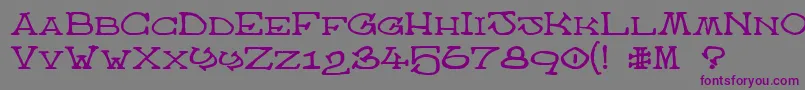 AtlasOfTheMagi Font – Purple Fonts on Gray Background