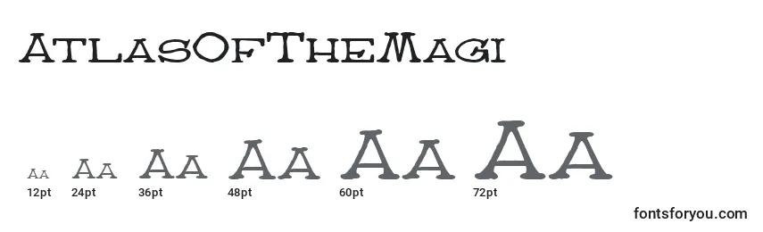 Размеры шрифта AtlasOfTheMagi