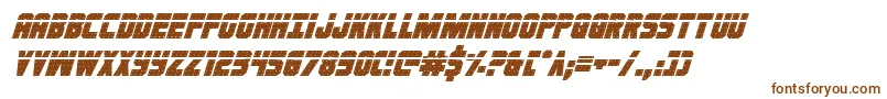 Ironforgelasital-Schriftart – Braune Schriften auf weißem Hintergrund