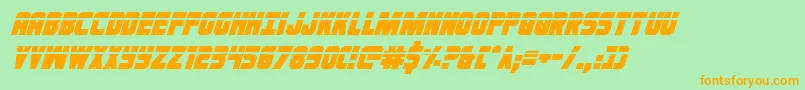 Ironforgelasital Font – Orange Fonts on Green Background