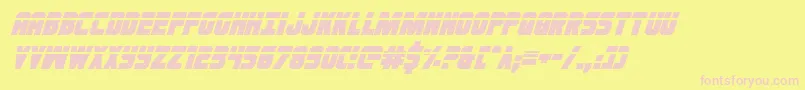 Ironforgelasital Font – Pink Fonts on Yellow Background