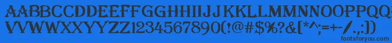 AAlgeriusblwregular-fontti – mustat fontit sinisellä taustalla