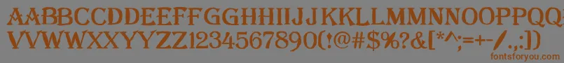 More about AAlgeriusblwregular Font AAlgeriusblwregular Font – Brown Fonts on Gray Background