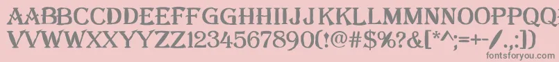 AAlgeriusblwregular Font – Gray Fonts on Pink Background